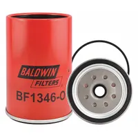 BALDWIN FILTERS Fuel Filter: Spin-On, 4 1/4 in Outside Dia, 1"-14 Thread Size, Cellulose, BF1346-O