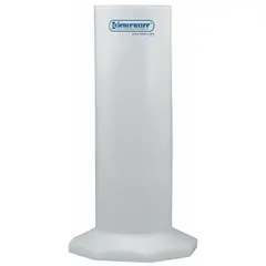 This polyethylene pipette jar provides storage for pipettes in laboratory settings. The 18-inch overall height accommodates standard pipette lengths. The white jar is suitable for organizing and protecting pipettes in research, clinical, and industrial labs.
