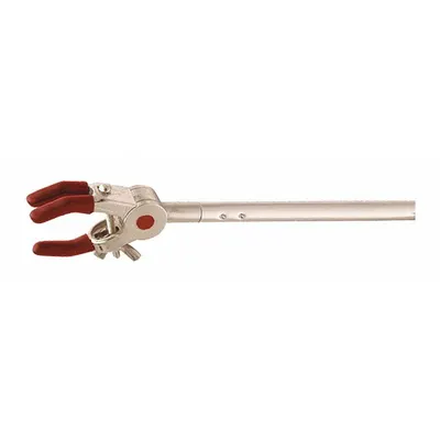OHAUS Dual Adjust Clamp: Single Adjust Clamp, Zinc, 6 3/8 in Overall Lg, 3 Prongs - Lab Clamps