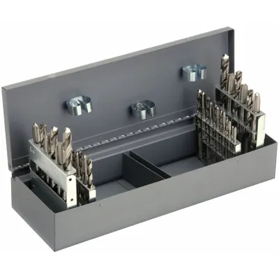 CHICAGO-LATROBE Drill Bit and Tap Set: 36 Pc (MPN 55305) - Drill Bit & Hand Tap Sets