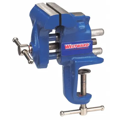 WESTWARD Portable Vise: Std Duty, Uncovered, 2 1/2 in Jaw Face Wd, 2 1/2 in Max Jaw Opening - Portable Vises