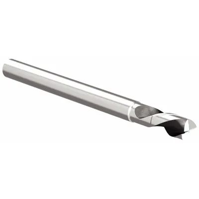 WIDIA HANITA Square End Mill: Carbide, 2 Flute, 1/8" Mill Dia, 3/16" LOC - Reduced-Neck Carbide Square End Mills for Aluminum