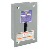 Load Center: 70 A Amps, 120/240V AC, 2 Spaces, 65kA, 2 Max. No. of Tandem Breakers, Flush Cover (MPN QO24L70F)