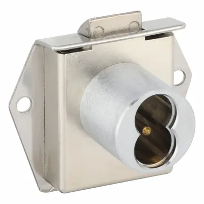 BEST Deadbolt Lock: Coreless, Vertical, Diamond, 2 1/8 in Body Ht, 1 7/8 in Body Wd - Latchbolt Cabinet & Drawer Locks with Interchangeable Cores