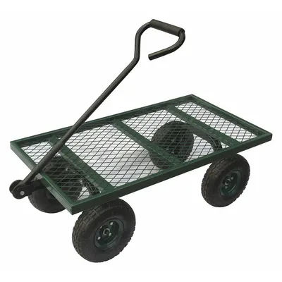 OEM Wagon Truck: 400 lb Cap - Flow-Through Lipped Metal Deck Trucks