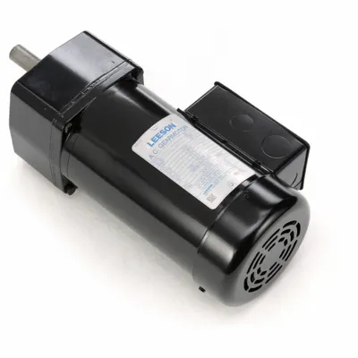 LEESON Gearmotor: Parallel, Single Output Shaft, 3-Phase, TEFC, 58 RPM - Parallel Shaft AC Gearmotors