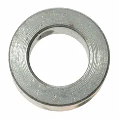 This reel spacer is designed for use with Dayton brand reels, specifically models 1DJN2 and 1DJN3. It ensures proper alignment and spacing during hose or cable winding operations. Suitable for material handling applications requiring precise reel assembly.