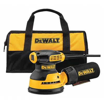 DEWALT Corded Sander: 5 in Dia, Random Orbital, Hook and Loop, 3/32 in Orbit, Fixed Speed - Corded Disc Sanders
