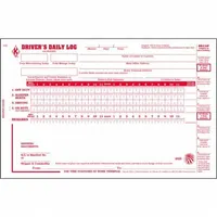 JJ KELLER Drivers Logbook: Driver's Daily Log Book, Carbonless, English, 2-Ply, 31 Forms, Book (MPN 8526)