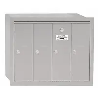 Mailbox: 4B+, 4 Doors, Vertical, 19 in H x 24 3/4 in W x 7 1/2 in D, Recessed Mounting, Lockable (MPN 3504ARU)