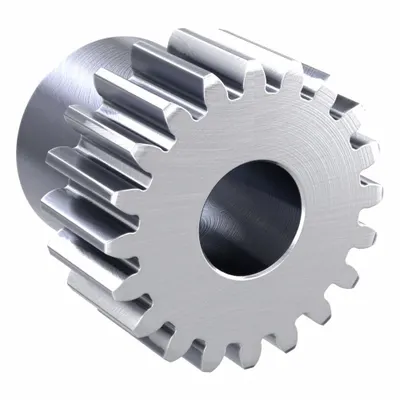 KHK GEARS Spur Gear: Module m 1, 20 Teeth, 8 mm Bore Dia, Stainless Steel, 20° Pressure Angle - Metric Spur Gears with Standard Hub