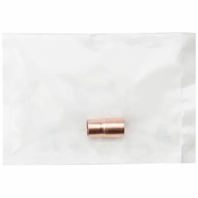 STREAMLINE Sweat Fitting Adapter: 1/2 in CTS x 3/8 in CTS, FTG x Cup, No Center Stop - Clean & Bagged Wrot Copper Tube Fittings