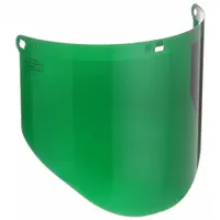 3M Face Shield Visor: 14 1/2 in Overall Wd, 9 in Overall Ht, 2 mm Overall Thick, Green, Uncoated (MPN 82706-10000)