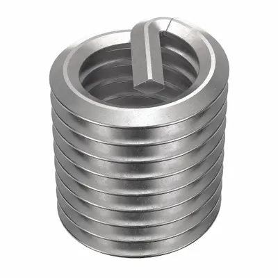 HELI-COIL Helical Insert: Tanged Tang Style, Free-Running, M10-1.50 Thread Size, Plain - Free-Running Tanged Helical Inserts