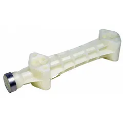 This Dayton manifold is used to distribute or collect fluid flow in industrial piping systems. It features a 3/4 inch inlet/outlet connection and is constructed from polypropylene, making it suitable for corrosive or chemical-handling applications. Commonly employed in water treatment, chemical processing, and HVAC systems where reliable flow distribution is required.