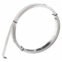 Stainless Steel Band: 0.044 in Strapping Thick, 5,500 lb Break Strength, 50 ft Strapping Lg, Gray (MPN GRC432)