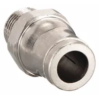 LEGRIS Push-Fit Adapter Fitting: 6 mm OD x 1/8 in Pipe Size, Push-to-Connect x MBSPT, Brass, Silver (MPN 3675 06 10)