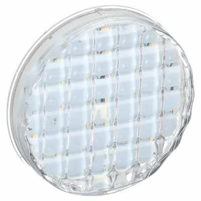 GROTE Back-Up Light: LED, Backup/Reverse Light, Clear, Round, 4 5/16 in Overall Dia - Backup/Reverse Lights