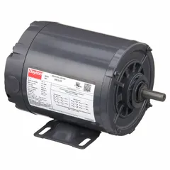 This Dayton open drip proof (ODP) motor delivers 1/3 hp at 3450 RPM from a 230/460V AC 3-phase supply. The rigid base mounting suits applications such as pumps, fans, conveyors, and compressors in clean, dry indoor environments.