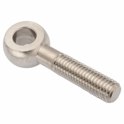 AMPG Fixed Rod End: Stainless Steel, Plain, 90 mm Hole Center-to-End Lg, Right Hand - Stainless Steel Male Threaded Fixed Rod Ends