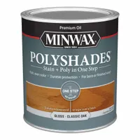MINWAX Wood Stain: Wood Stain and Sealer, Interior, Oil, 1 qt Container Size, Wood, Gloss, Minwax (MPN 61470444)