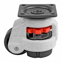 FOOT MASTER Plate Caster: Nylon Tread, 42 mm Wheel Dia, 71 mm Mounting Ht, 132 lb Load Capacity (MPN GD-40-F-NYN)