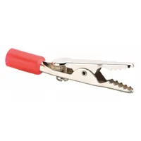 GROTE Test Clip: 5 A Max Current, 5/16 in Max Jaw Opening, Red (MPN 84-5005)