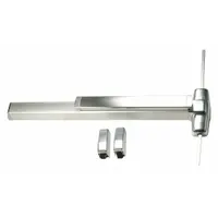 VON DUPRIN Surface Vertical Rod: 4 ft Max Door Wd, Chrome (MPN 9827NL-F 4 26D)