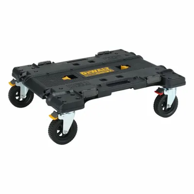 DEWALT Tough System Tool Box Dolly: 26 in W x 26 in D x 10 in H, Black - Tough System Hand Trucks & Dollies