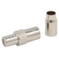 DOLPHIN COMPONENTS CORP Coaxial Connector: Female, Connector, Silver, Crimp-On (2 Piece), BNC, 10 PK (MPN DC-89-2)