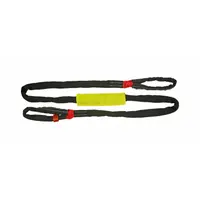 TOW-ALL Tuflex Recovery Strap: 30 ft Overall Hook Size, 30 ft Overall Lg, Red, Nylon (MPN TSEN150X30)