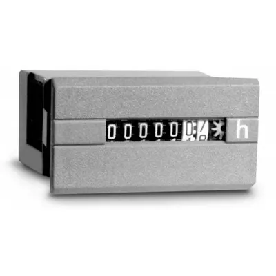 TRUMETER Hour Meter: Hour Meters, Front Panel Mounting, Analog, 1 1/8 in x 1 5/8 in