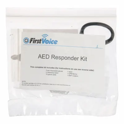 FIRST VOICE Defibrillator Scissors Razor Kit: Resealable AED Responder Kit (MPN V18111) - AED & CPR Tools