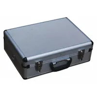 This suitcase-style case features a pick and pluck foam interior that can be customized to securely hold tools, instruments, or sensitive equipment. With inside dimensions of 13 1/8 in x 17 1/4 in x 3 5/8 in, it is carry-on size and has a recessed closure. The silver stationary exterior is suitable for industrial, field-service, and travel applications