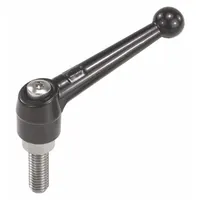 KIPP Adjustable Handle: Zinc w/ SS Thread, M5, 39 mm Lg (MPN K0117.1051X25)
