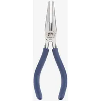 Long Nose Plier: 1 1/4 in Max Jaw Opening, 6 in Overall Lg, 2 in Jaw Lg, 1/8 in Tip Wd, Serrated (MPN 35-036)