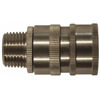 SANI-LAV Quick Connect Hose Adapter: Stainless Steel, Stainless, 3 in Overall Lg - Faucet Sprayer Hose Adapters