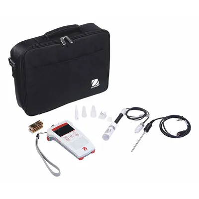 OHAUS Dissolved Oxygen Meter Kit: Dissolved Oxygen/Temp, 400% DO Concentration - Max - Handheld Dissolved Oxygen Meters