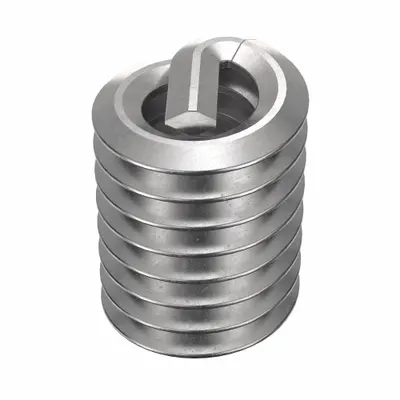 HELI-COIL Helical Insert: Tanged Tang Style, Screw-Locking, #6-32 Thread Size, Plain - Screw-Locking Tanged Helical Inserts