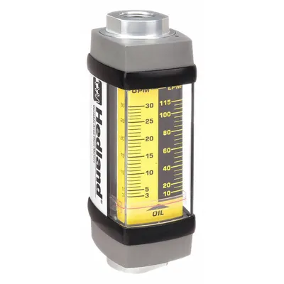 HEDLAND Mechanical Flowmeter: Petroleum Fluid Meter, Scale, Variable Area, Inline - Inline Flowmeters for Oils