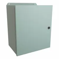 HAMMOND Electrical Enclosure: Steel, 14 in x 12 in x 8 in, NEMA 12/13/3R/4, w/Panel, Solid Cover (MPN EJ14128)