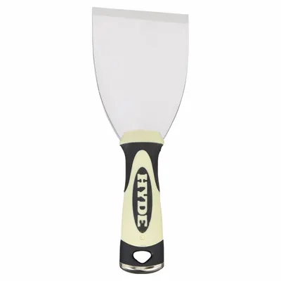 HYDE Scraper: Bld. Mat. Carbon Steel, Hdl. Mat. Polypropylene/TPE, Stiff - Standard Scrapers