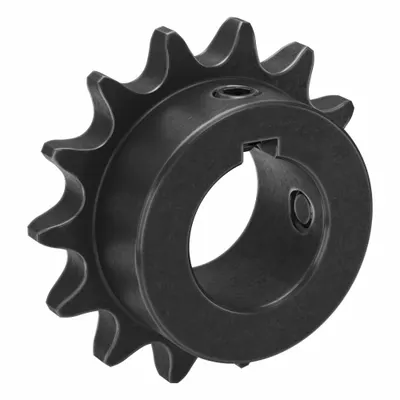 TRITAN Roller Chain Sprocket: 41, For 1/2 in Chain Pitch, 1 in Bore Dia, 14 Teeth - Size 41 Fixed-Bore Roller Chain Sprockets