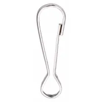 LUCKY LINE PRODUCTS Snap Hook: 1 Snaps, Solid Gate, Steel, 3/16 in Opening Size, 1 in Overall Lg