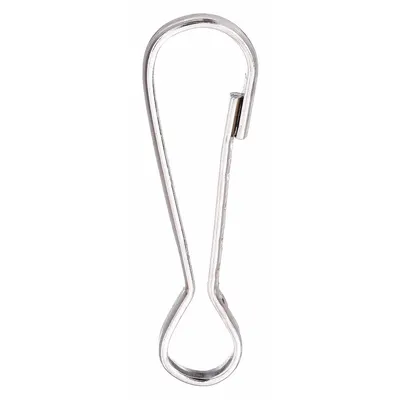 LUCKY LINE PRODUCTS Snap Hook: 1 Snaps, Solid Gate, Steel, 3/16 in Opening Size - Light Duty Spring Snaps