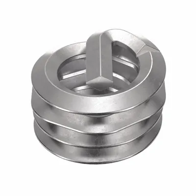 HELI-COIL Helical Insert: Tanged Tang Style, Free-Running, 1/4"-20 Thread Size, Plain - Free-Running Tanged Helical Inserts