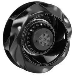 Permanent split capacitor motorized impeller rated for 230V AC. Delivers 767 cfm airflow at 0.000 in static pressure. Universal mounting orientation allows installation in various positions. Suitable for ventilation, cooling, and exhaust systems in industrial air-moving equipment.