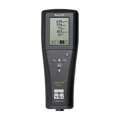 Handheld multiparameter meter configured for temperature measurement. Includes batteries; electrodes and reagents are sold separately. Suitable for field or laboratory water-quality testing applications.