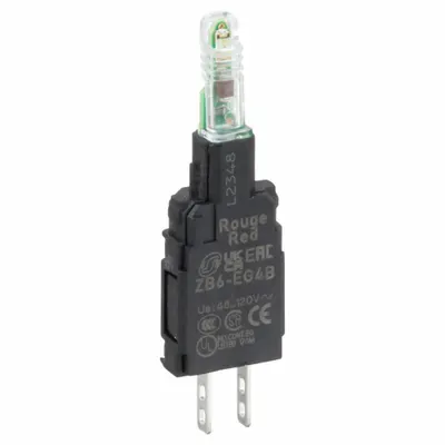 SCHNEIDER Lamp Module: 14 mm Size, Red, LED, 120 V AC Rating - Lamp Modules