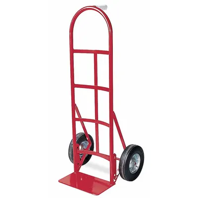 Dayton General Purpose Hand Truck: 400 lb, Single-Pin Handle, Red, Steel, Semipneumatic - General Purpose Hand Trucks